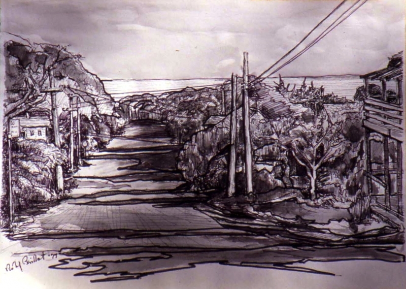 Watercolors Stinson Beach 1979